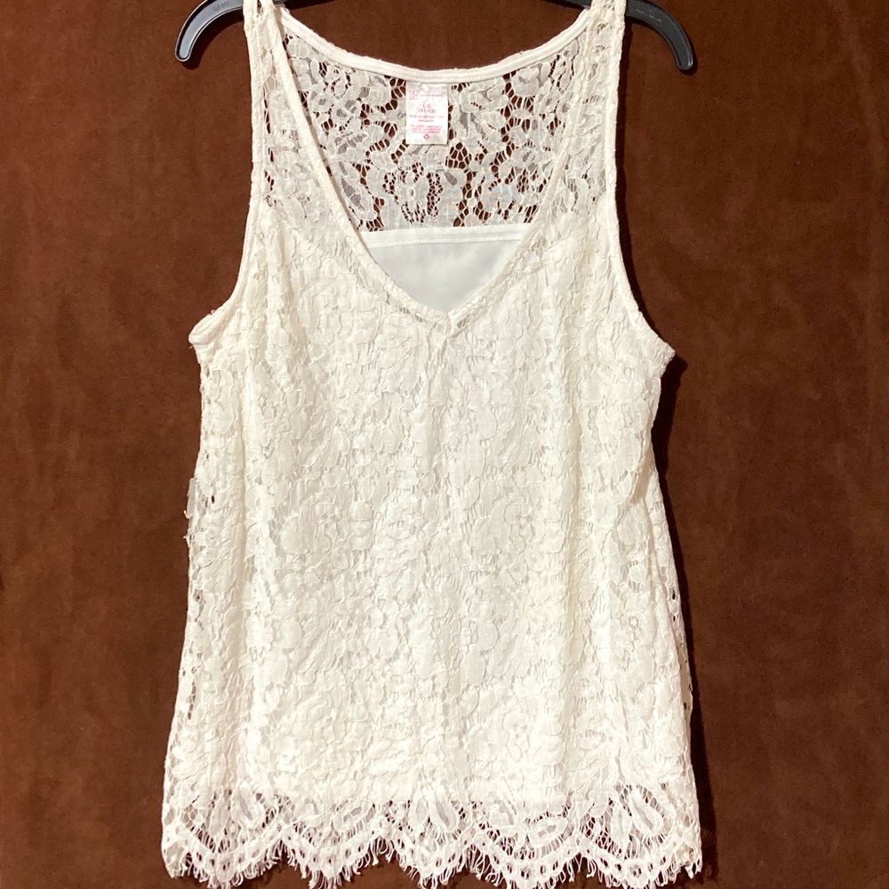 No Boundaries  Lace Tank